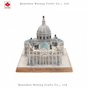 [Hot Item] Custom Saint Peter Church Statue Landmark Tourist Souvenir Crafts