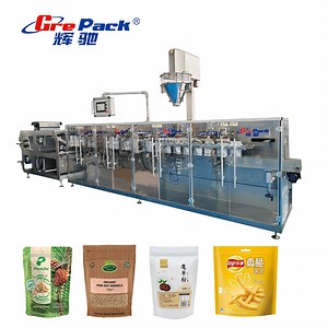 [Hot Item] Horizontal Form Seal Doypack Stand up Pouch with Zipper Spice Powder Packing Machine