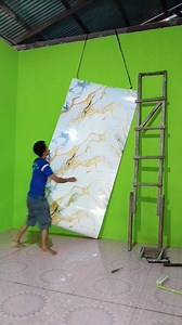 1.1M views · 9.7K reactions | Makeover ruang tv part1. Terny4ta masang wallpaper ini kediding itu penuh perju4ngan banget yaa... #Vod #Minivlog #Vlogkeseharian #Homedecor #Jangkauanluas | Sisma Cimuet | Facebook