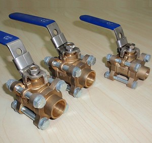 [Hot Item] 3 PCS Bronze Ball Valve with Lockable Handle