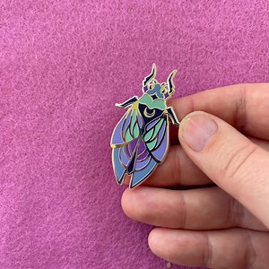 Stained Glass Cicada Pin – Hard Enamel Lapel Pin, Entomology Collectible - Etsy Canada