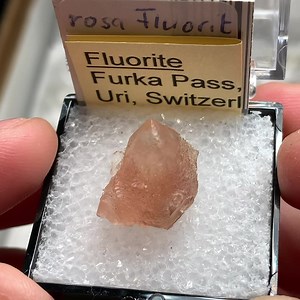Lightly etched Pink fluorite from Furka pass, Uri, Switzerland  available for $80 + shipping | Great Northern Minerals | Facebook