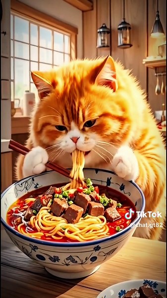 Chat gâté sur TikTok