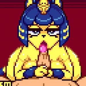 neko touch dx, ankha, countmoxi, 1:1, :< - Rule 34 XYZ