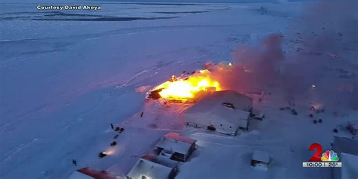 Vacant teacher housing building burns in Savoonga