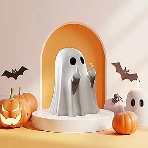 Halloween Ghost Statues, Cute Decorations for Party, Scary Resin Statues for Porch and Interior Home