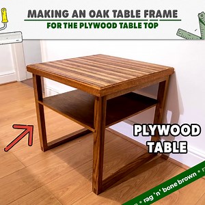 40K views · 588 reactions | Plywood End Grain Table Top Gets an Oak Frame | Rag 'n' Bone Brown | Facebook