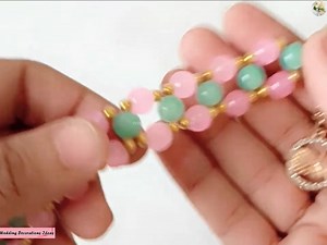 How to make Easy and Beautiful Pearl Bracelet Tutorial | Wedding Decoration Ideas