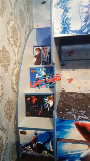 Spiderman Bunk Bed With Stairs And Storage. For boys and girls . All Characters are available ( Frozen , Batman ,Spiderman , Hello kitty etc.) Kiddyland by Sehalshop Address: City Center , Near Wapda Town Roundabout, Joher Town Lahore Shop Now: bit.ly/3lFAqUZ بچوں کا اچھی کوالٹی کا مضبوط ، دیرپا اور پائیدار فرنیچر ،سنگل بیڈ ، بنک بیڈ ، الماری ، سٹڈی ٹیبل ، مناسب ریٹ پر دستیاب ہے . فرنیچر کی کوالٹی کو دیکھنے کے لئے ھمارے شوروم کا وزٹ کریں - Buy Good quality Kids Furniture , Single Bed , Bunk Bed 