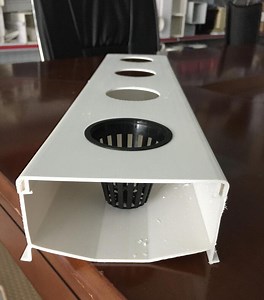[Hot Item] Greenhouse Hydroponic PVC Nft Square Pipe for Aquaponic Growing System