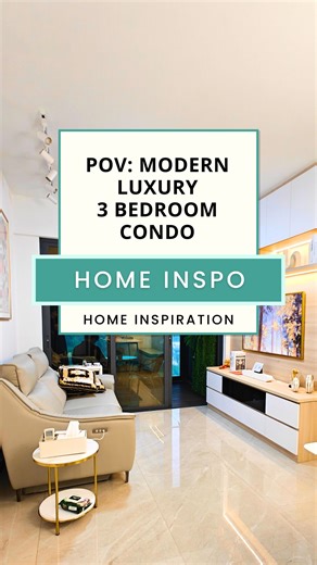 This stunning 3-bedroom condo at Normanton Park seamlessly blends modern luxury, comfort, and elegance for an exceptional living experience. #interiordesign #homerenovation #home #homeinspiration #homesweethome #homedecor #modernluxury | Renopedia