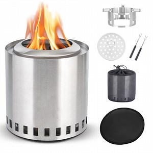 [Hot Item] Stainless Steel Fire Pits Smokeless Outdoor Steel Fire Pit Smokeless Fire Pits for Wood Burning