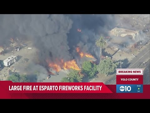 California fireworks warehouse explodes, sparking Oakdale Fire in Yolo County
