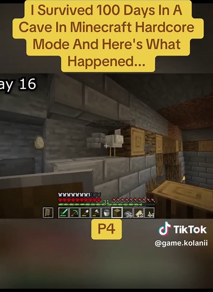 I #Survived #100 Days In A Cave In #Minecraft #Hardcore #Mode And Here's What Happened...