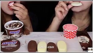 10K views · 153 reactions | ASMR SNICKERS ICE CREAM, NEAPOLITAN ICE CREAM SANDWICHES, MINI MILK & WHITE CHOCOLATE ICE CREAM BARS | Mukbang Lovers | Facebook