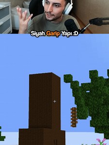 Siyah Garip Yapı :D #minecraft #aesirmc