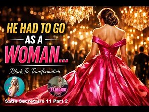 Forced to attend as a woman | Elegant crossdressing transformation story.