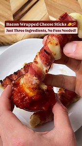 2.1K views · 318 reactions | Bacon-Wrapped Cheese Sticks 燎肋 Turn...