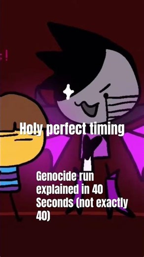 Genocide run explained in a nutshell/40 seconds #deltarune #undertale