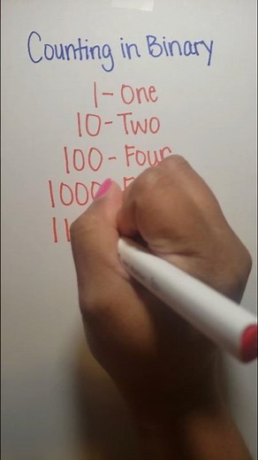Counting in Binary (Base 2 Math) #base2 #binary