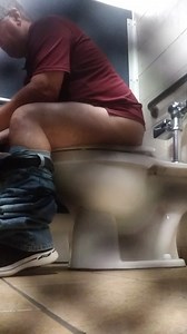 Old man plopping away