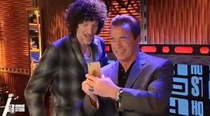 Check out this behind the scenes look at Howard recording a Snapchat video with Governor Arnold Schwarzenegger! #Howard | The Howard Stern Show