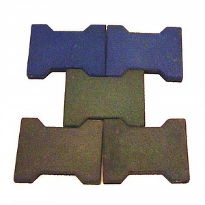 [Hot Item] Dog Bone Rubber Tile Outdoor Dog Bone Recycled Rubber Flooring Tile Paver