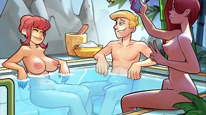 SPACE RESCUE CODE PINK 4.5: SAUNA JOY WITH RED HEAD TEENS