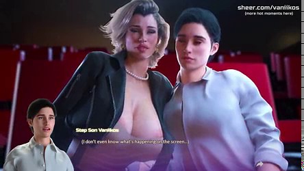 Huge Tits Step Mom Gets Horny In Public Cinema | Apocalust | Taboo Hentai Game | Part #2