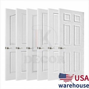 [Hot Item] USA Warehouse White Primed HDF Wood Interior Hollow Core Moulded Door