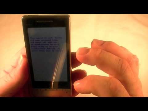 HTC Touch Diamond 2 Hard Reset