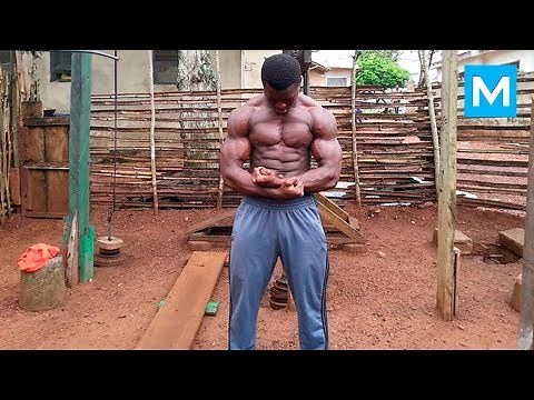 No Excuses - Hard Work in Real African Gym | Muscle Madness