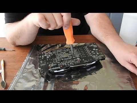 [MSI RX 580 Thermal Paste] - Part 03 Add thermal paste and reassemble GPU.