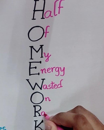 funny acronyms for school, homework and math