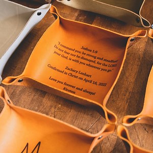 Custom Confirmation Gift, Gift for Confirmation, Gift for Boy, Personalized Leather, Engraved Leather, Gift for Her, Christian Gift, - Etsy