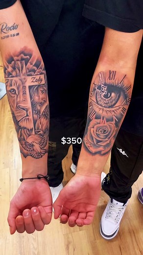 Unique 8 Ball Tattoo Design in Roman Numerals