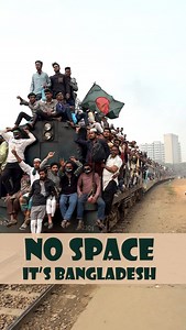 1.7M views · 10K reactions | No Space, It's Bangladesh #most #crowded #train #ever #seen #Dhaka #Bangladesh #railway | RRBD | Facebook