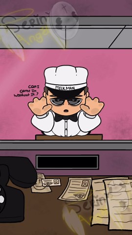 Serini_Angel_OFFICIAL on Instagram: "Milkman animation in my style - That's Not My Neighbor . . . #thatsnotmyneighbor #milkman #animation #animationmeme #flipaclip #meme #flipaclipanimation"