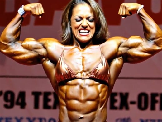 FBB Wild bodybuilding orgasms on stage 2