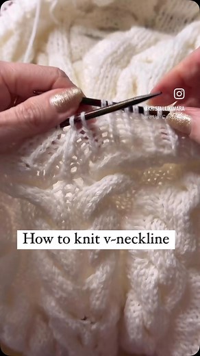 6K reactions · 19 shares | Tip for beginners. This is a easy tip how to knit v- neckline. #tipoftheday #knittingreels #knitting #vneckline #howto #easy #tip #knittingteacher #learningtoknit #knitwithkristallikimara #trythis #pattern | Kristallikimara | Facebook