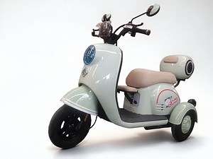 [Hot Item] Adult Retro 3 Wheel Electric Scooter with Storage Box Old People Electric Tricycle