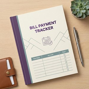 Monthly Bill Tracker Printable | Expense Organizer | Budget Planner PDF - Etsy