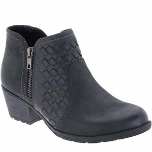 Step out in style! Earth Origins Woven Leather Side-Zip Booties—under $77 your choice of color! | QVC