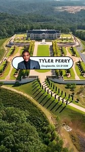 This is Tyler Perry mansion in Douglasville worth $100M #tylerperry #mansion #realestate #celebrityhomes | Real Estate of Stars