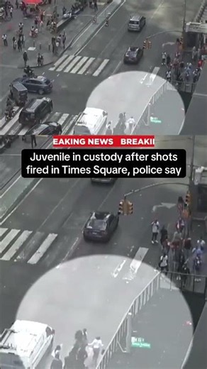 Juvenile in custody after shots fired in Times Square, police say