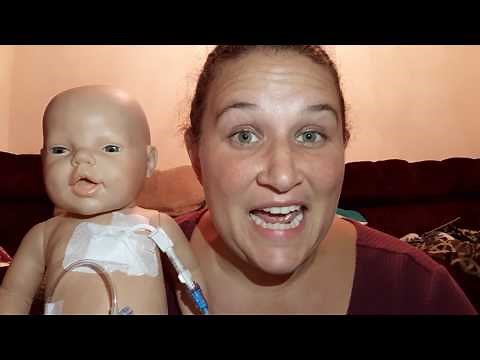 How to make a drain bag or venting bag with a kangaroo feeding bag to use with a g-tube or gj-tube