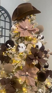 Western Christmas Tree 🤎🤠#homedecor #decoracion #western #youtubeshorts