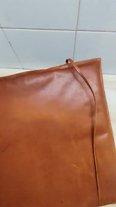 Real Lambskin Leather Chair Pad With Ties - Tan Brown Seat Cushion - Etsy