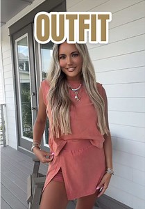 Comfy Skort Matching Set Outfit Ideas for Summer