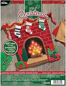 BUCILLA 86821 Fireside Glow Wallhanging Kit